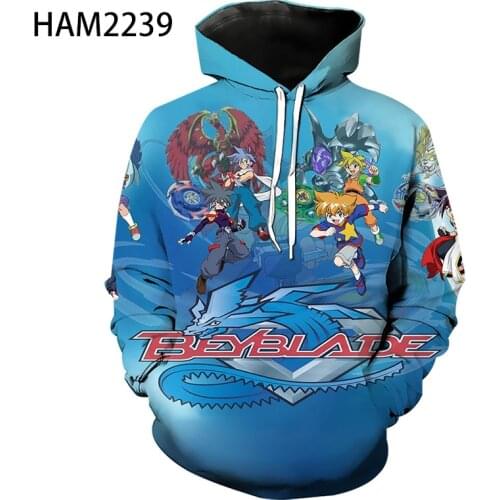 Beylade Burst 2021 New Anime 3D Print Hoodie Mens Womens Sweatshirt Casual Long Sleeve Pullover Street Top