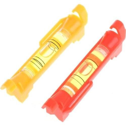 Plastic Pen Level Photo Frame Line Level Mini Bubble Level Red/Yellow