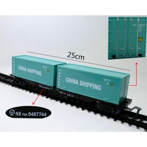 Plastic Train Container Model Toy 1/87 Construction Accessories Sand Table Mini Scene Train Toy Static Decoration Gift