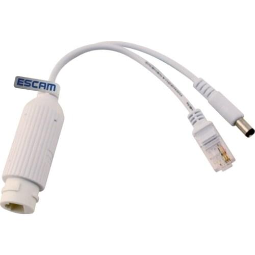 ESCAM POE Splitter power over ethernet splitter 10/100mbps IEEE802.3af 12V/1A poe splitter for IP camera