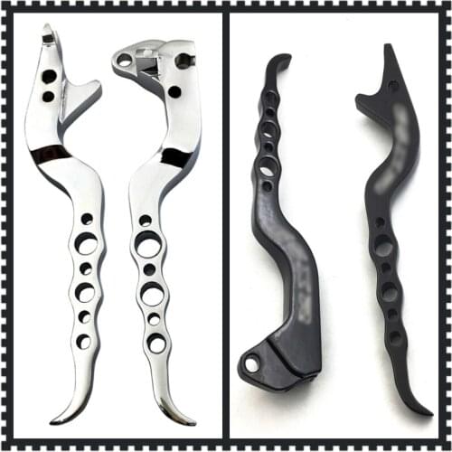 Aftermarket free shipping motorcycle parts Black Hand Brake Clutch Levers Aluminum For Suzuki GSXR600 GSXR750 GSXR1000 chromed