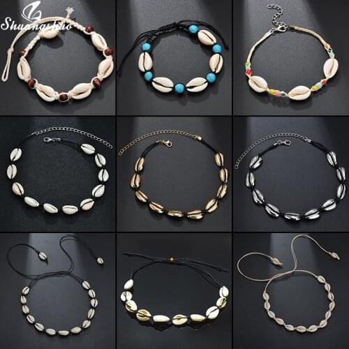 Shuangshuo Bohemia Bracelet Women Shell Jewelry Rope Bracelets for Femme Seashell pulseras 2019 Cowrie Shell Beach Jewellry