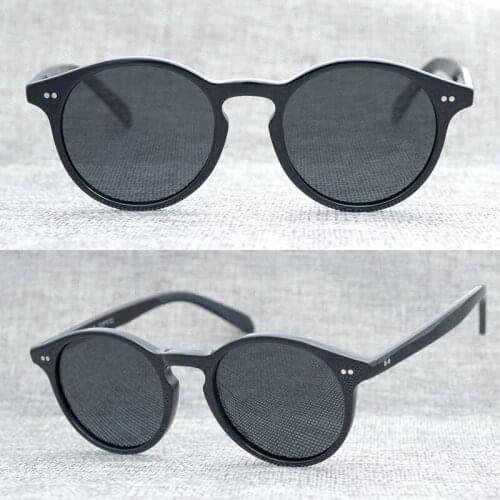 Retro mens sunglasses ladies retro retro style round plate frame