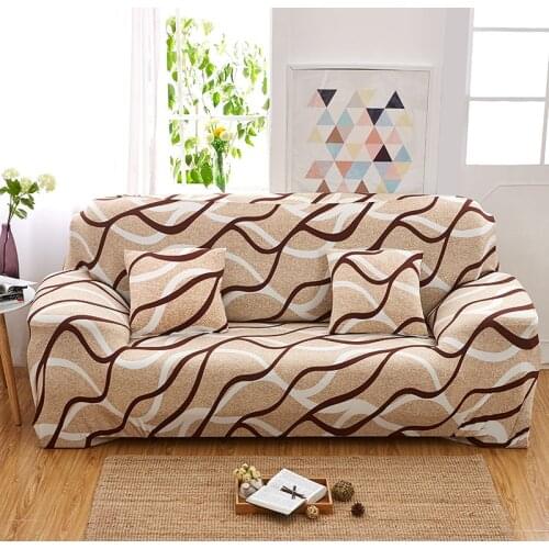 Modern Universal Slipcovers for Living Room Anti-slip Elastic Couch Cover 4 Seasons Sofa Cover for Single/Two/Three/Four-seater