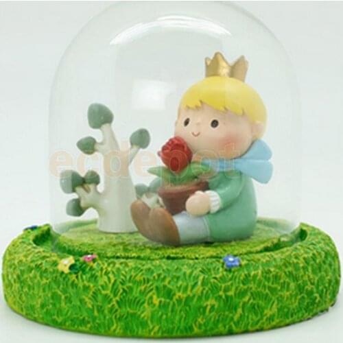 THE LITTLE PRINCE Resin Prince & Rose Home Table Figurine Ornament Statue #1