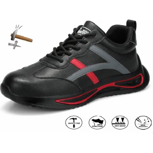 Light Waterproof Breathable Work Safety Shoes Men Designer Sneakers Women Steel Toe Cap Anti-crush Work Indestructible Boots