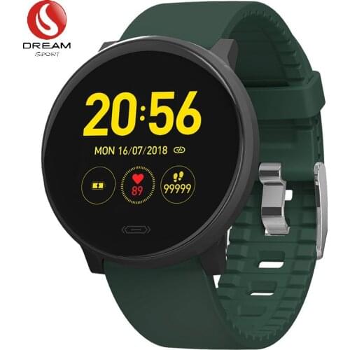 2020 Smart Watch Men Women Heart Rate Monitor Measuring Body Temperature Call Reminder Smartwatches For Android IOS DB-203 GREEN