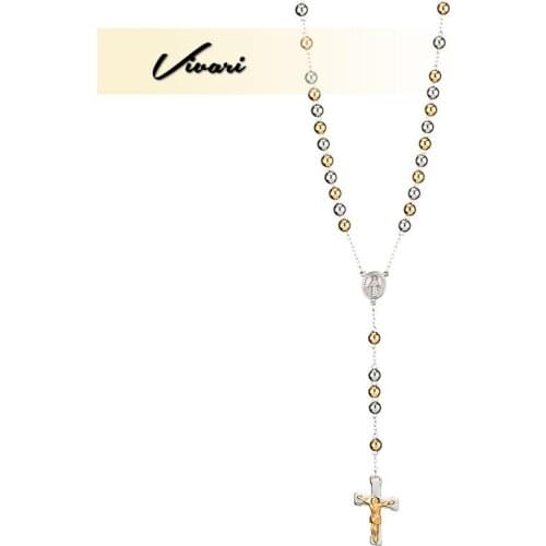 Vivari Cross Stainless Steel Necklace Regligious Pendant For Men And Ladies
