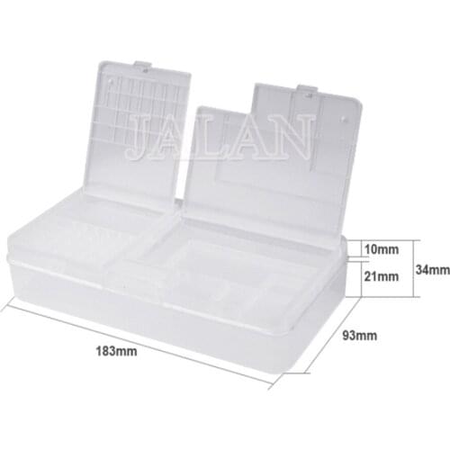 Motherboard Storage Box for iphone LCD Screws Chips Small Component Transparent Plastic Case Grids Adjustable repair fixture
