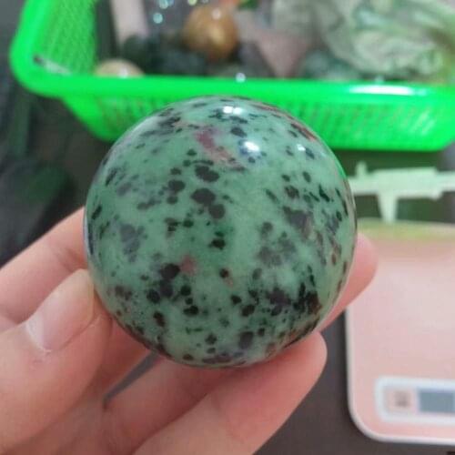 1pc Natural Red green treasure Crystal Clear Ball Healing Collection FOR GIFTS