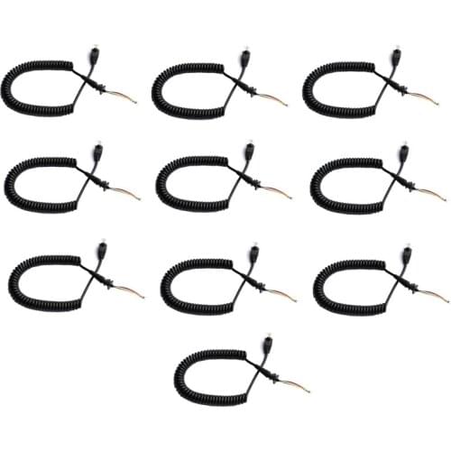 10PCS HMN3596A DIY Replacement Speaker PTT Mic Microphone Cable for Motorola GM300 GM338 GM3188 CDM750 LCS2000 Car Mobile Radio