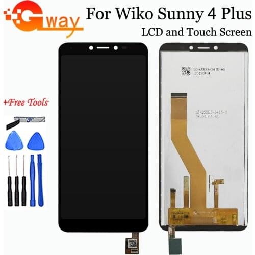 5.45" For Wiko Sunny 4 Plus LCD Display Touch Screen Digitizer Assembly Replacement For Wiko Sunny4 Plus / Sunny 4+ LCD + Tools
