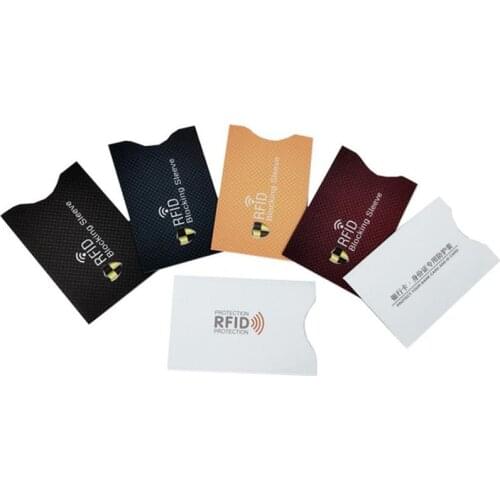 5Pcs Anti Theft for RFID Credit Card Protector Blocking Cardholder Sleeve Skin Case Covers Protection Bank Card Case