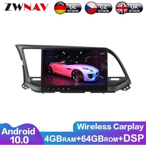 Android 10.0 IPS Screen PX6 DSP For Hyundai ELANTRA 2016 2017 2018 Car No DVD GPS Multimedia Player Head Unit Radio Audio Stereo