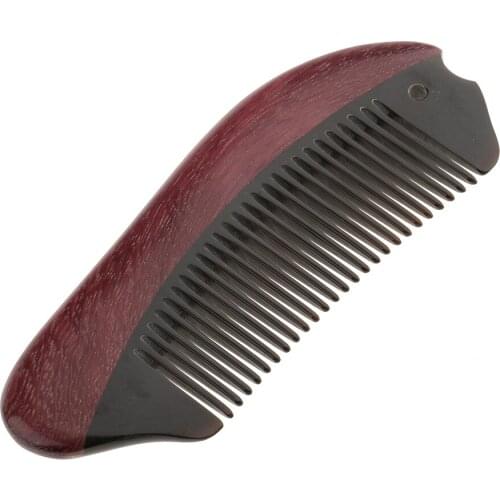 Purpleheart Wood Hair Comb No Static Detangling Natural Aroma Handmade Wooden