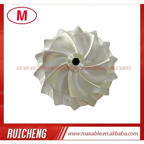 GT15-25 47.73/64.44 mm 7+7 blades high performance turbocharger billet/milling/aluminum 2618 compressor wheel
