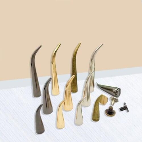 10 Pcs /lot 25MM Copper Angled Nails For Leather Craft Accessories Clothes Hooks Materials Pets Anti Bite Rivets Buckets