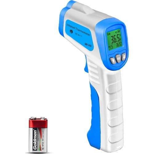 Infrared Thermometer,Non-Contact Digital Laser Temperature Gun -58-716ºF for Instant-Read DS=12:1with LCD Backlight,Data Storage