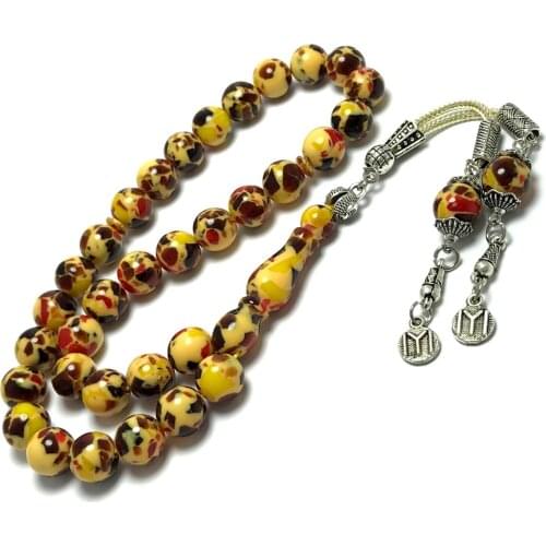 Islamic Tasbih Muslim Rosary Beads 33 Prayer Rosary For Men Bracelet For Men Accessory amber oltu amber stone Handmade Turkey