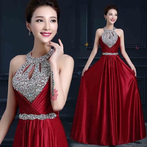 Spaghetti Strap Red Bridesmaid Dresses 2018 Floor Length Long Sequins Brides Maid Dresses Robe De Mariee Royal Blue Plus size