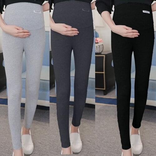 2021 New Maternity Leggings Women Pregnant Solid Color Elastic Leggings Pregnant Woman Self Cultivation Pencil Pants Ropa Mujer