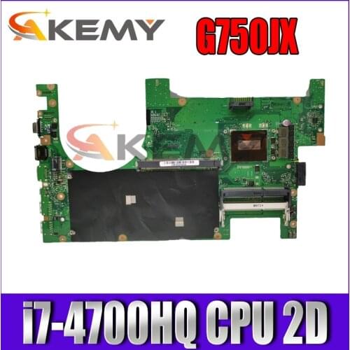 G750JX With i7-4700HQ CPU 2D mainboard for ASUS G750J G750JX G750JW laptop motherboard 60NB00N0-MB3020 100% Tested free shipping