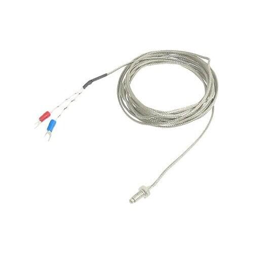 Metal Shield K Type 6mm Thread Thermocouple Temperature Sensor 3.8M 12.5Ft New