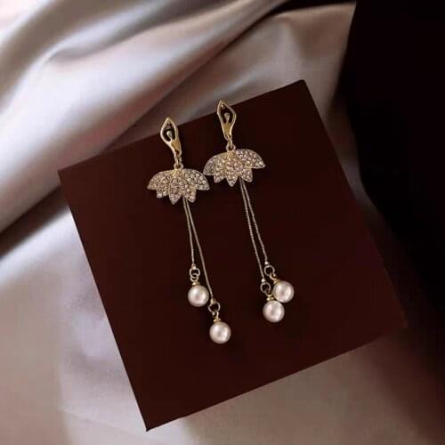 Fashion Temperamental Design Sense Ballet Girl Cute Eardrop Elegant Stereoscopic Dance Girl Simulated-pearl Pendant Earrings