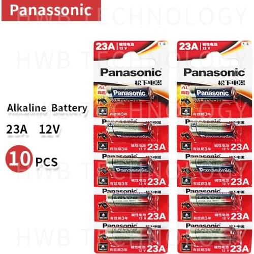 Wholesale 10pcs/lot New 12V Panasonic A23 23A Ultra Alkaline battery/alarm batteries Free Shipping