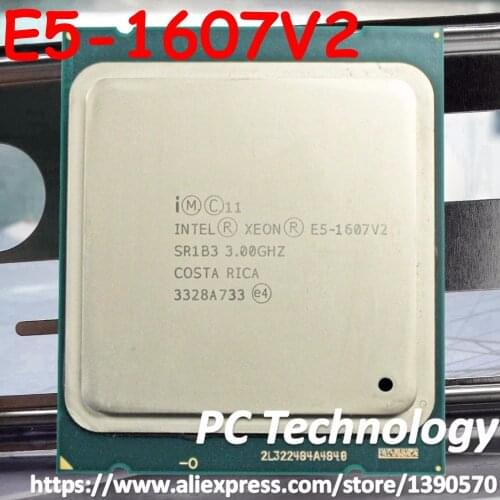 Original Intel Xeon CPU E5-1607V2 CPU SR1B3 3.00GHz 4-Cores 15M LGA2011 E5 1607V2 E5 1607 V2 processor E5-1607 V2 free shipping