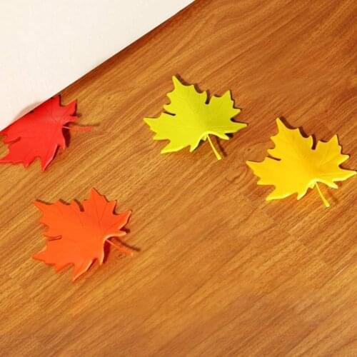 Dropshipping 1PCS Maple Autumn Leaf Style Home Decor Finger Safety Door Stop Stopper Doorstop