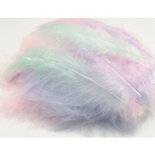 4-6 Inches Turkey Marabou Feathers Fluffy Fluffy Chicken Plume for Wedding Party DIY Craft Jewelry Decoration Supplies 50pcs/lot