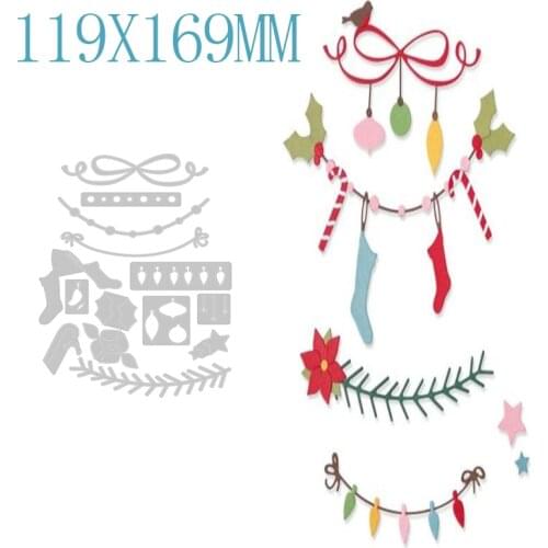Christmas Decoration Metal Cutting Dies DIY Scrapbooking Decoration Embossed Paper Card Craft Handmade Knife Mold New Arrival