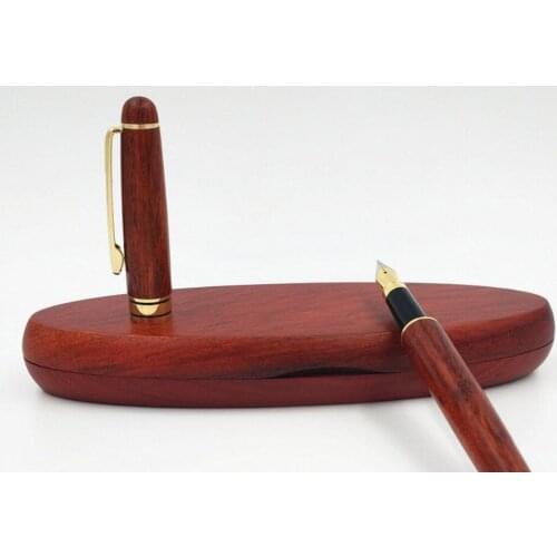 Rosewood business fountain pen high grade boss accountant pen stationery school student fountain pen office writing pen gift box