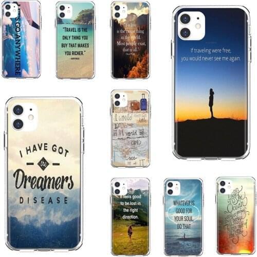 Anywhere-best-adventure-travel Silicone Cover For Huawei P30 P40 P20 P7 P8 P9 P10 Lite Plus Pro 2015 2016 2017 Mini