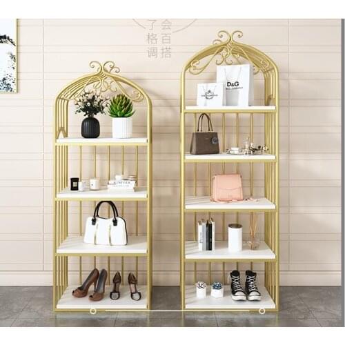 Bird cage shelving shoe bag display shelf display cabinet shoe rack multilayer shoe cabinet bag rack