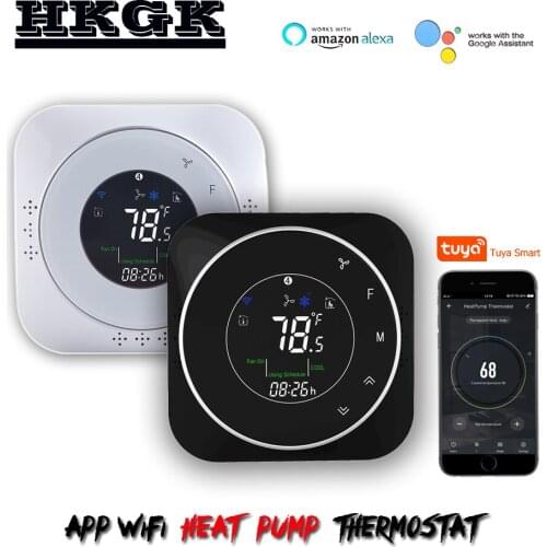 Tuya wifi thermostat 24V heat pump thermostat,Works with Alexa Google Home