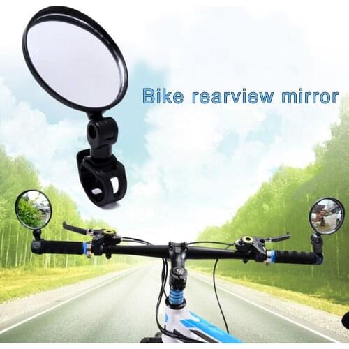 Glass Lens Handlebar Bike Mirror, Safe Rearview Mirror, Bicycle Mirror, Cycle Mirror, Fit for 15-35mm Handlebars