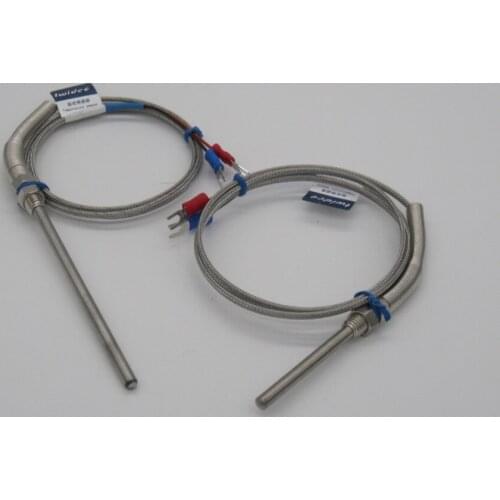 High-quality Generic New 2 Meter High Temperature Sensor 0~600 C Thermocouple E Type Probe Sensors Stainless Steel 5x100x1m