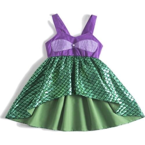 Costume maleficent girl descendants Evening dresses Halloween costume toddler girl halloween costume ariel mermaid costume