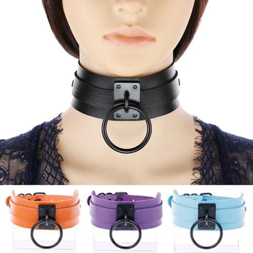 1PC Women Gothic Choker Multicolor Necklace Collar Chains Maid Punk Cosplay 2020 new chocker halloween jewelry