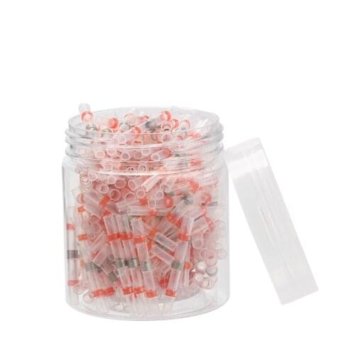180PCS Red Waterproof Insulated Heat Shrink Connectors Solder Seal Wire Connectors AWG22-18/ 0.5-1.0 mm2