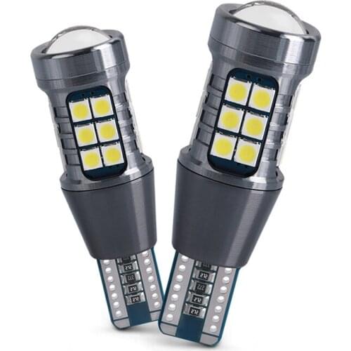 2pcs 1400Lm T15 W16W T16 LED Canbus Car Brakeup Reverse Lights Tail Brake LampTail Brake Lamp 3030 27SMD Amber Red White 12V