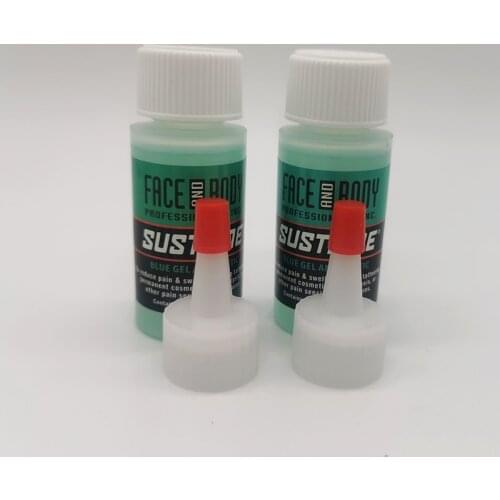 2Pcs BODY AND FACE Eyebrow Lip Eyeliner 1.2OZ Sustaine Blue Gel Permanent Makeup Procedure Blue Care Gel