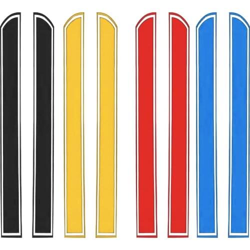 2 Pieces Universal 130cm x 24cm Car Hood Scratched Stickers Engine Cover Styling Reflective Decal Stripe Vinyl DIY Car Styling