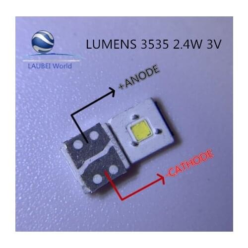 200PCS LUMENS LED Backlight Flip-Chip LED 2.4W 3V 3535 Cool white 153LM For SAMSUNG LED LCD Backlight TV Application
