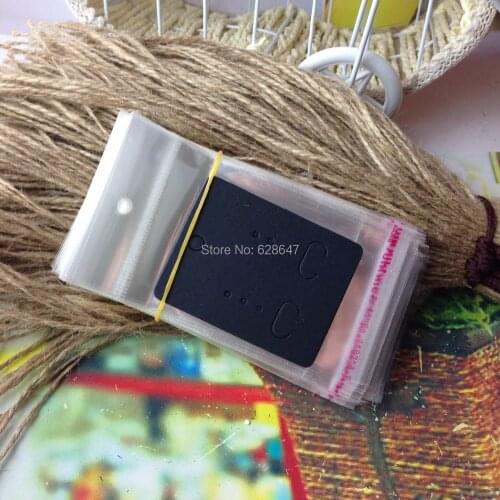 200pcs Earring Cards+200pcs OPP Bags Fashion Jewelry Card Earring Card handmade with love Creative card Custom Logo Cost Extra
