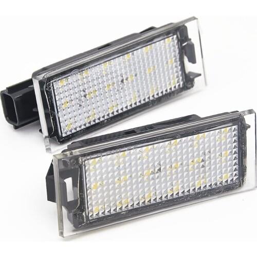 2017 Hot LED License Plate Light Lamp for RENAULT Modus / Grand Modus / Scenic II 5D / Scenic III 5D / ZOE
