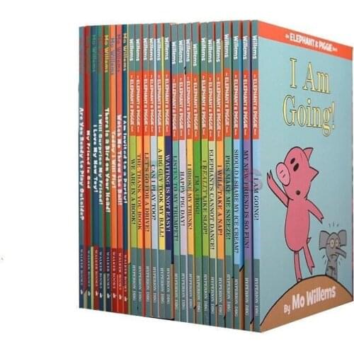 25 Books/Set An Elephant and Piggies Book, The Complete Collection, Interesting Story Childrens Picture English Books