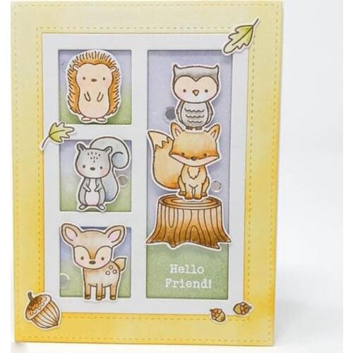 Squirrel Pine Cone Owl Clear Silicone Stamp DIY Scrapbooking Card Album Making Background Craft Handmade Decoration Template